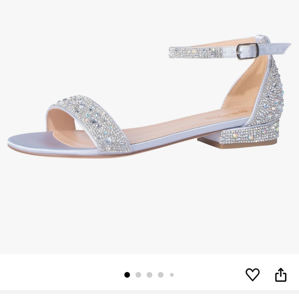 Elegant Silver Women's Sandals - Picture 2 of 4